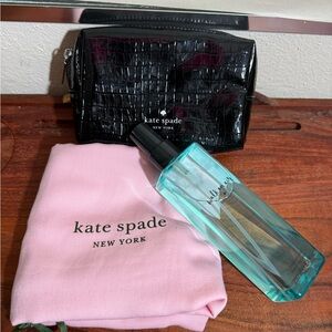 Kate Spade Walk On Air fragrance body mist 8.4 fl. oz (250 ml) + Cosmetics bag